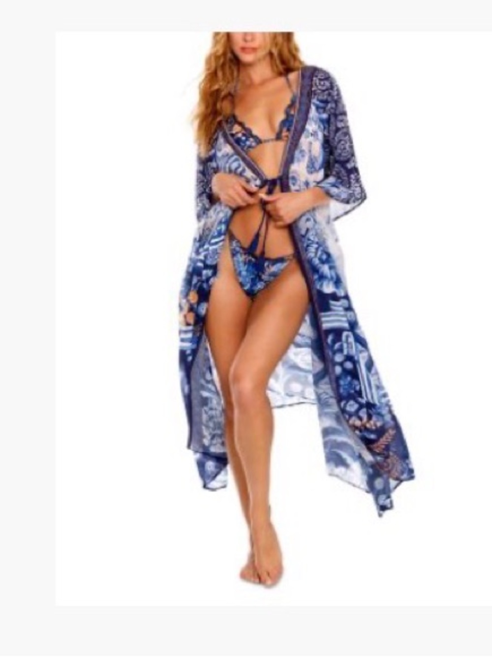 Agua Bendita
Sam Azure Tunic Swim Cover-Up NWT